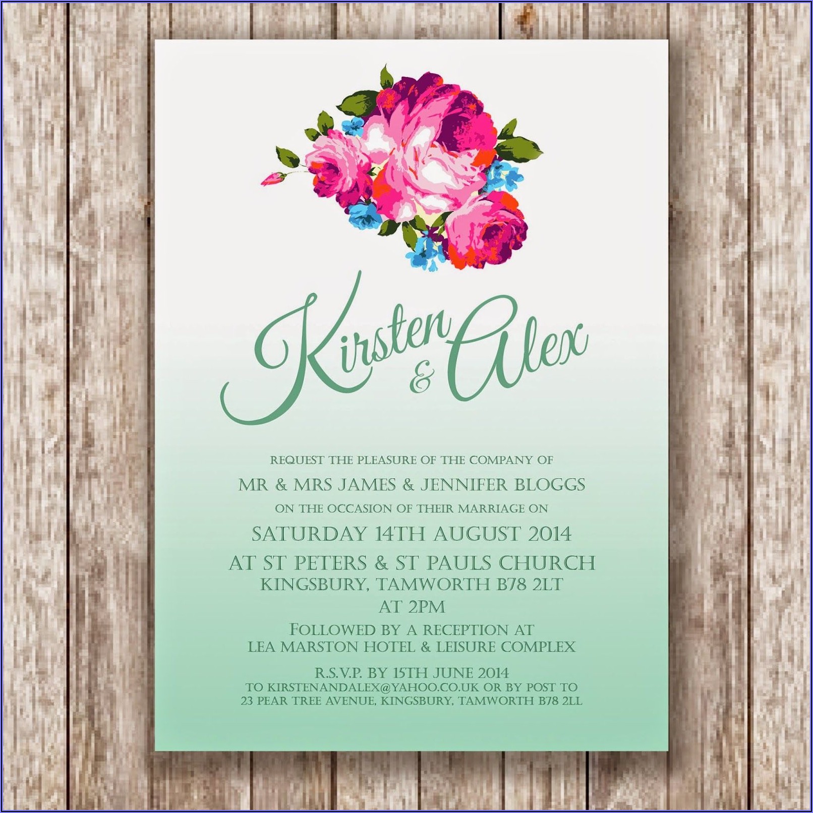 Digital Wedding Invitation Card Design