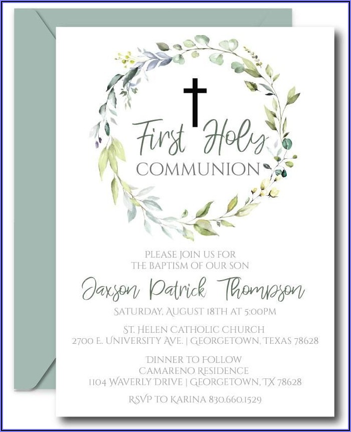First Communion Invitations Pinterest