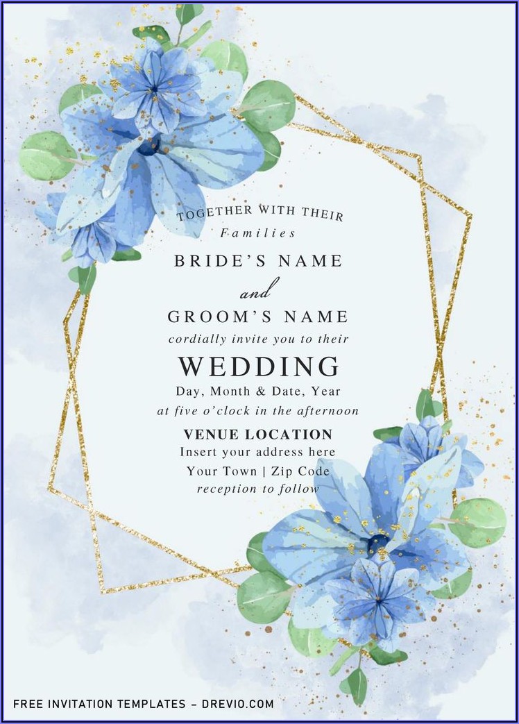Free Geometric Wedding Invitation Templates