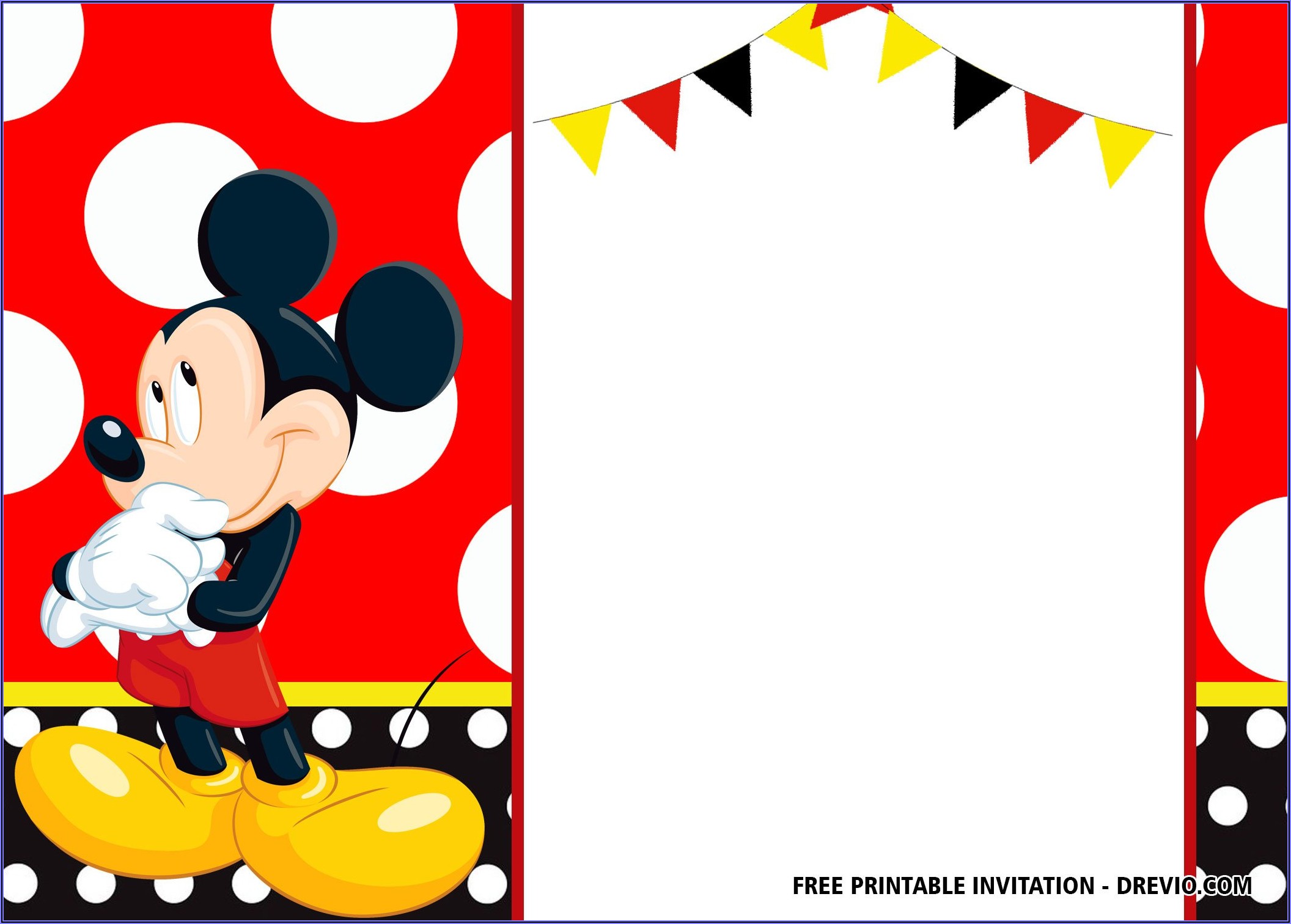 Free Mickey Mouse Invitation Templates