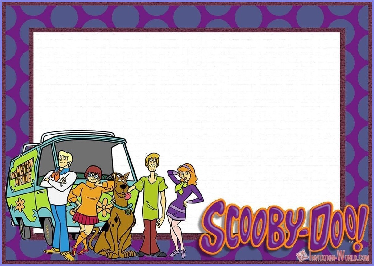 Free Scooby Doo Birthday Invitation Template