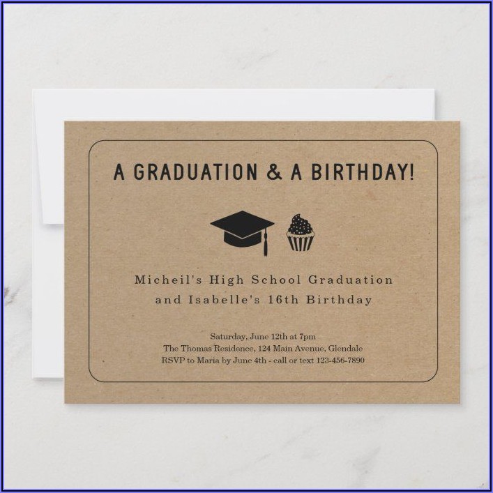 Graduation And Birthday Invitations