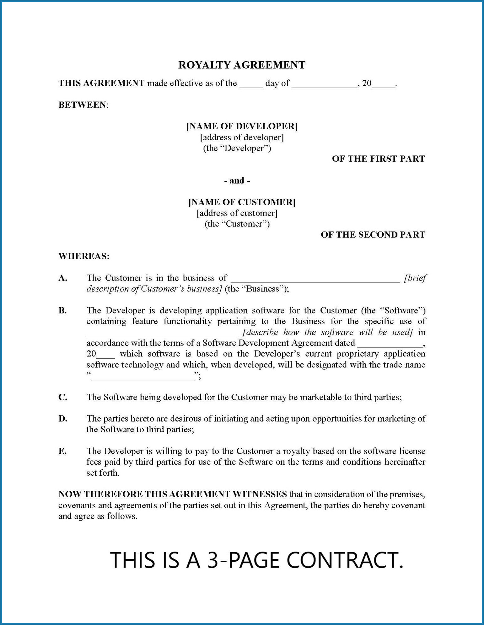 Intellectual Property Agreement Template Canada