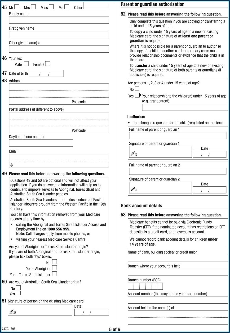 Medicare Card Renewal Form