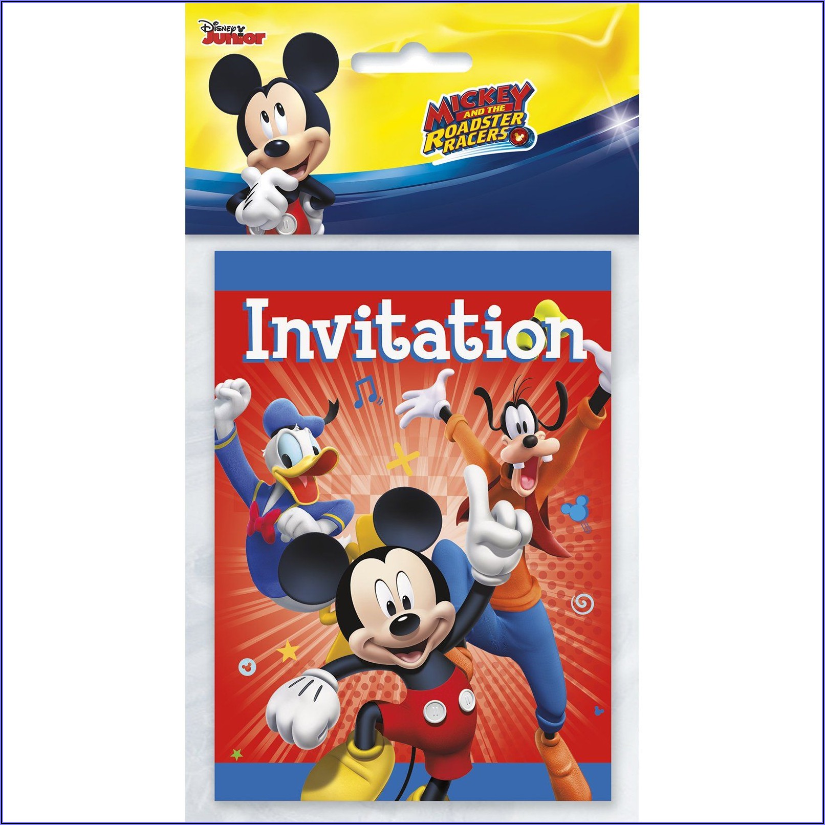Mickey Mouse Roadster Racers Party Invitations