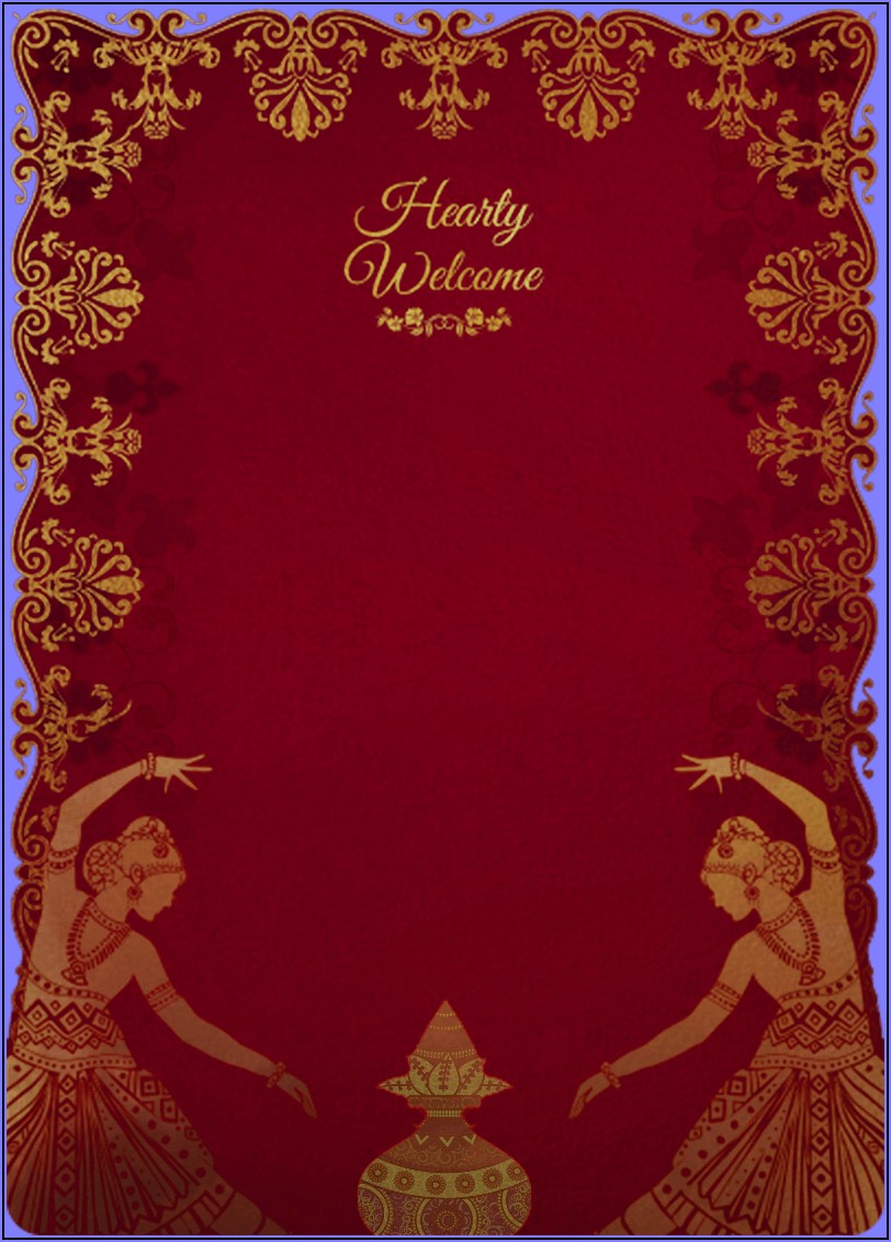 Online Wedding Invitation Card Background Design