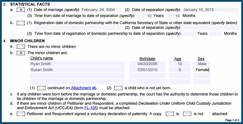 San Joaquin County Divorce Forms