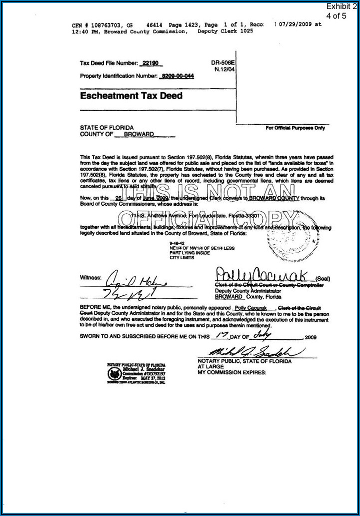 Where Can I Get A Quit Claim Deed Form For Florida