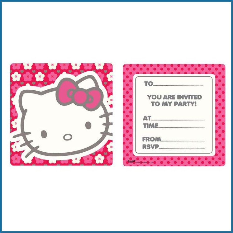 Cat Birthday Party Invitations Free