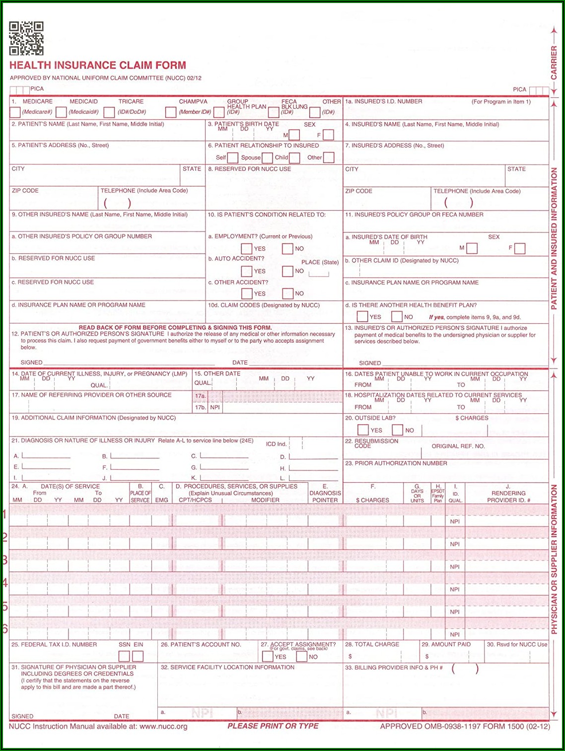 Cms.gov Hcfa 1500 Form