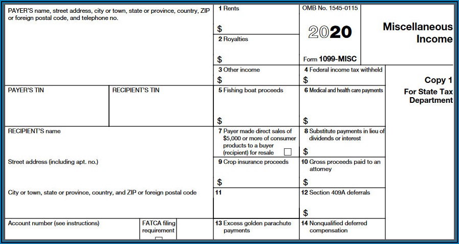 Due Date For 2020 Form 1099 Misc