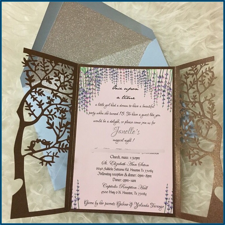 Enchanted Forest Quince Invitations