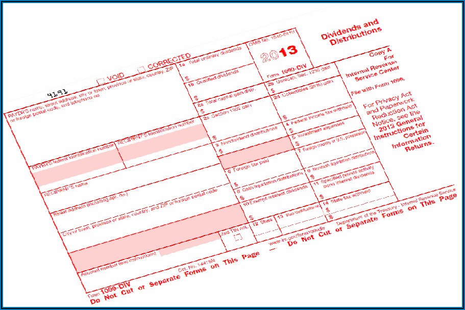 Form 1099 Div Filing Requirements