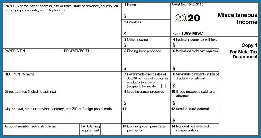 Form 1099 Filing Due Date 2020
