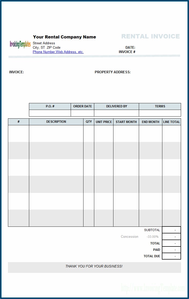 Free Invoice Template Pdf South Africa