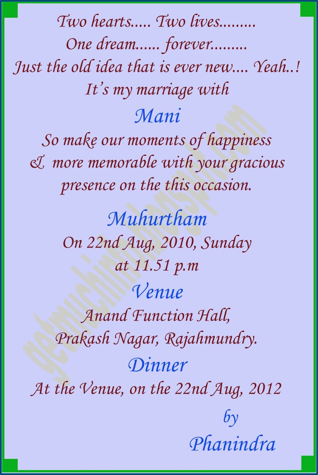 Indian Wedding Invitation Message For Friends On Whatsapp In Hindi