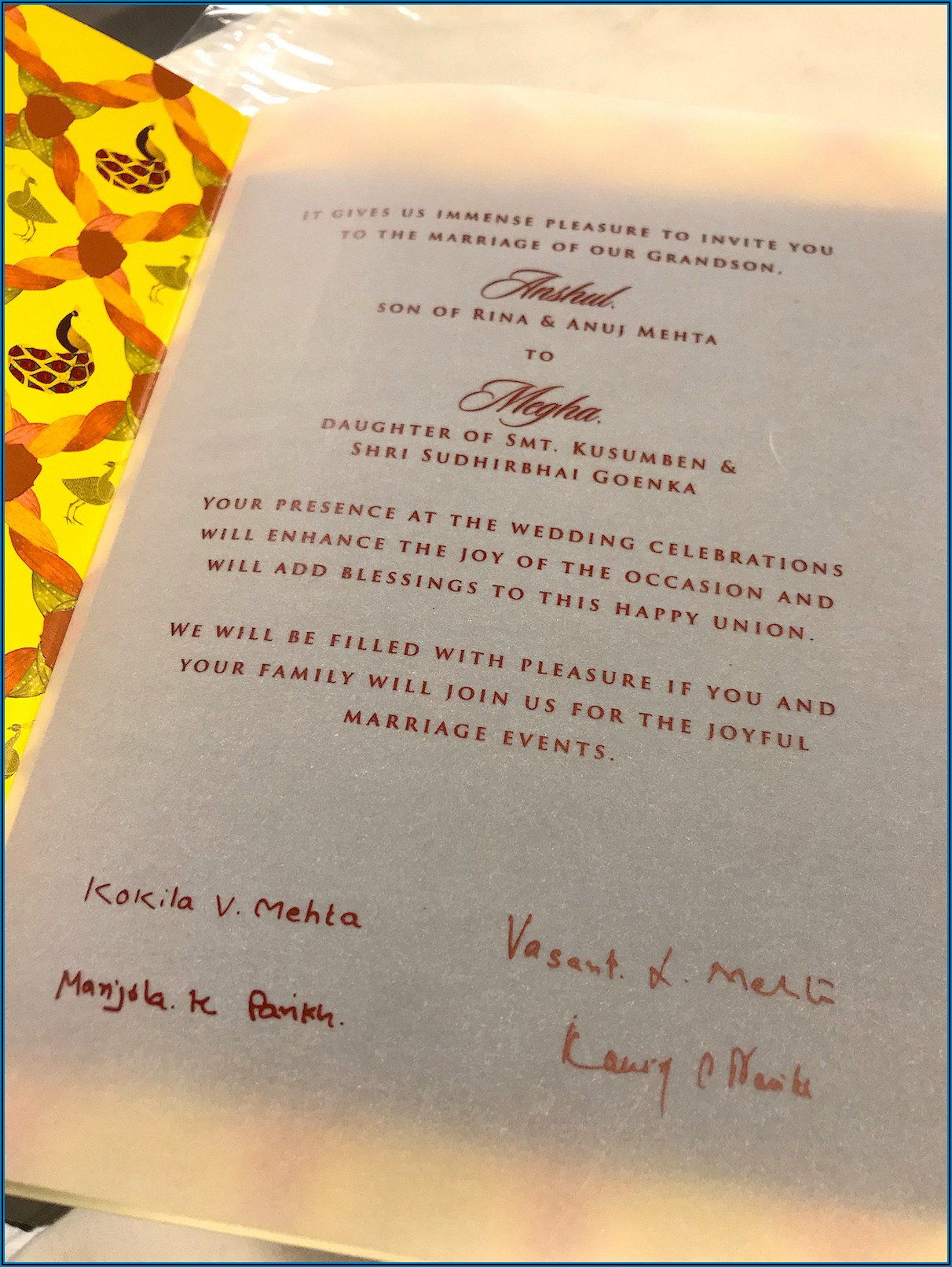 Kerala Hindu Wedding Invitation Wording In English