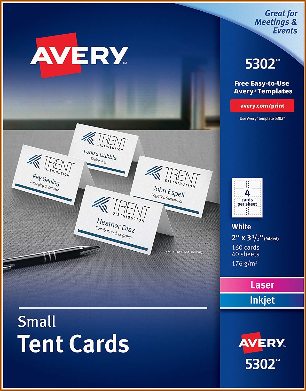 Avery Escort Card Template