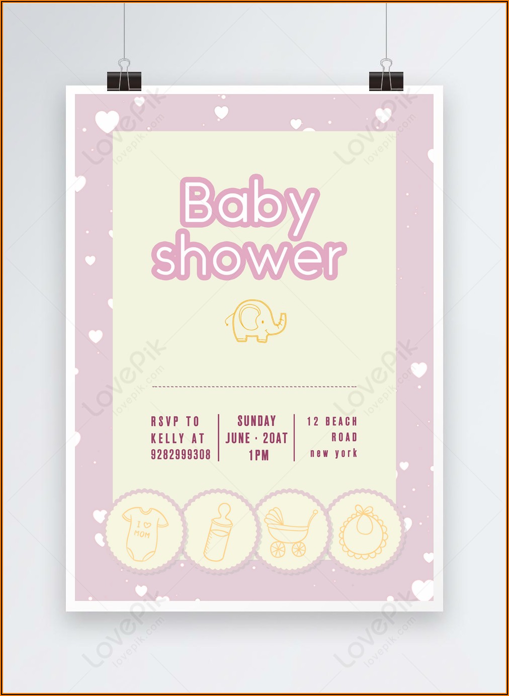 Baby Shower Invitation Template Download