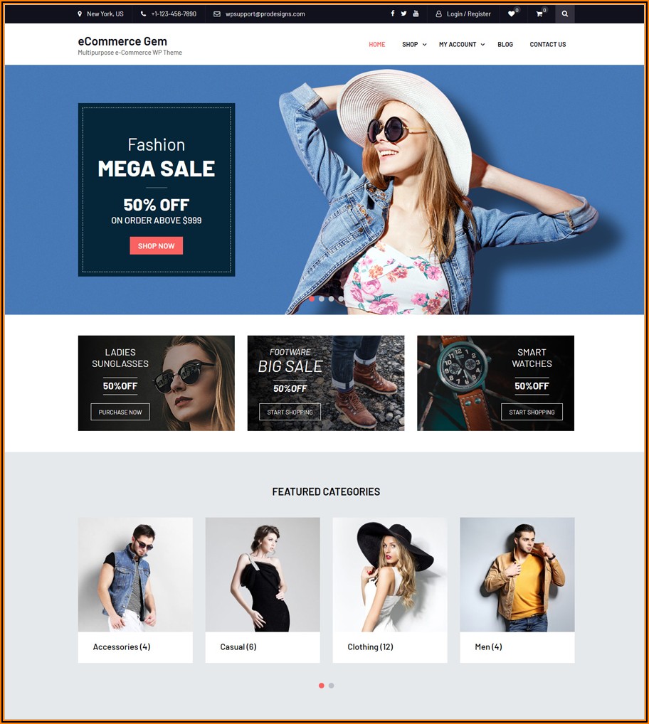 Clothing Website Templates Free Download