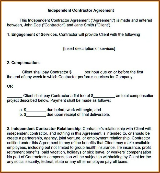 Electrical Subcontractor Contract Template