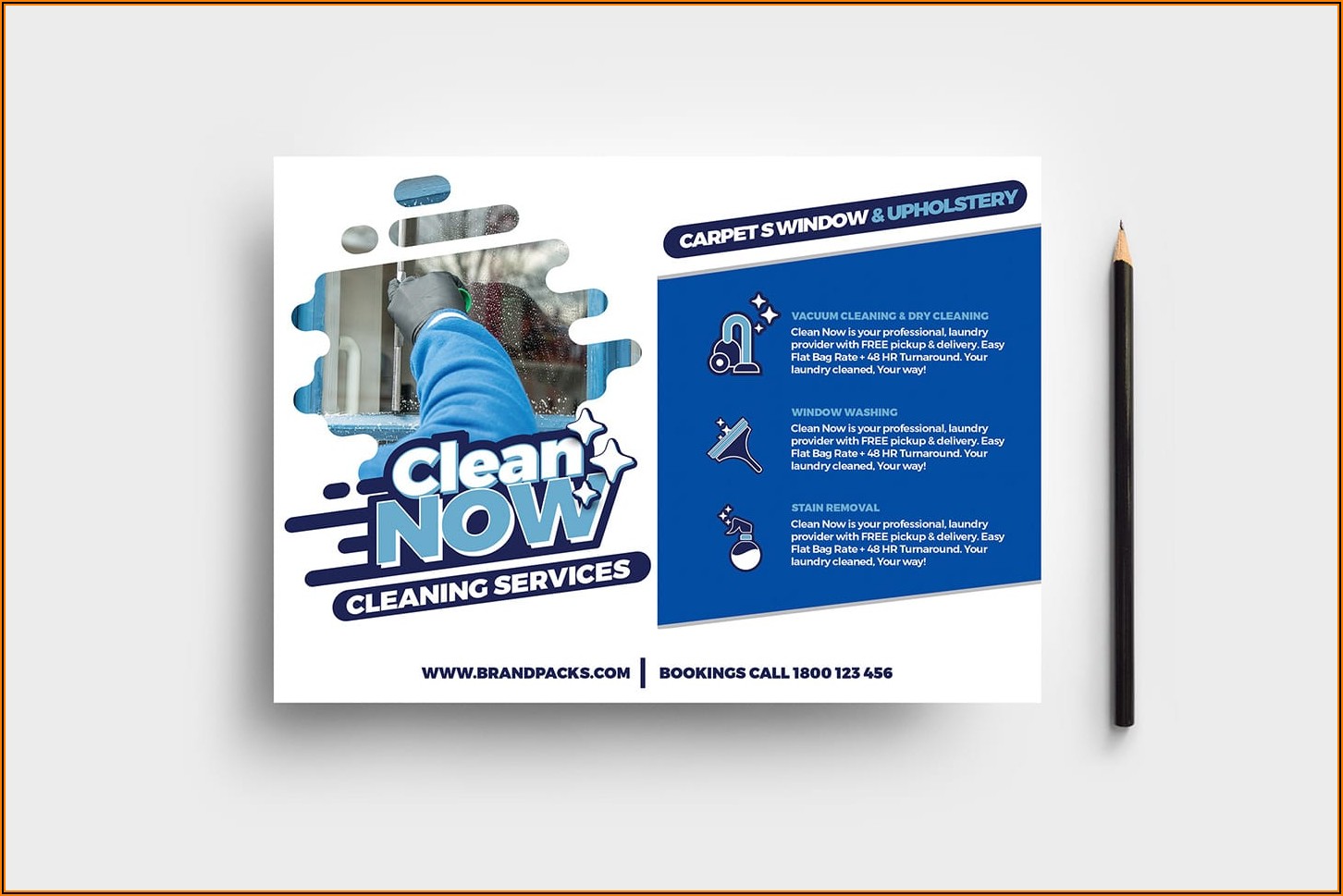 Free Cleaning Service Brochure Templates