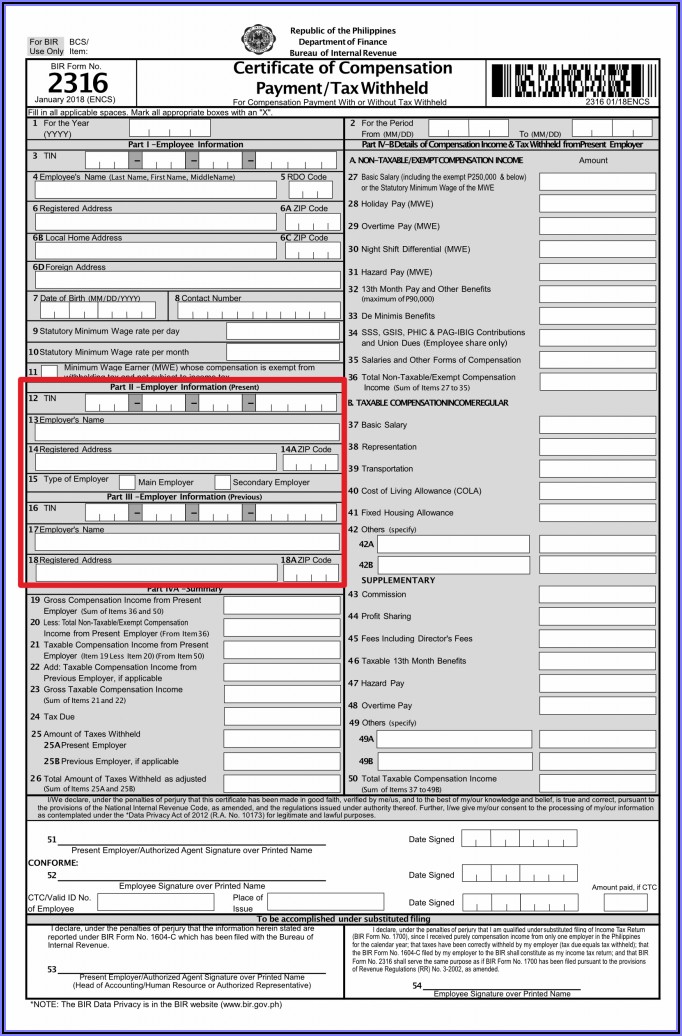 Income Tax Return Form Number