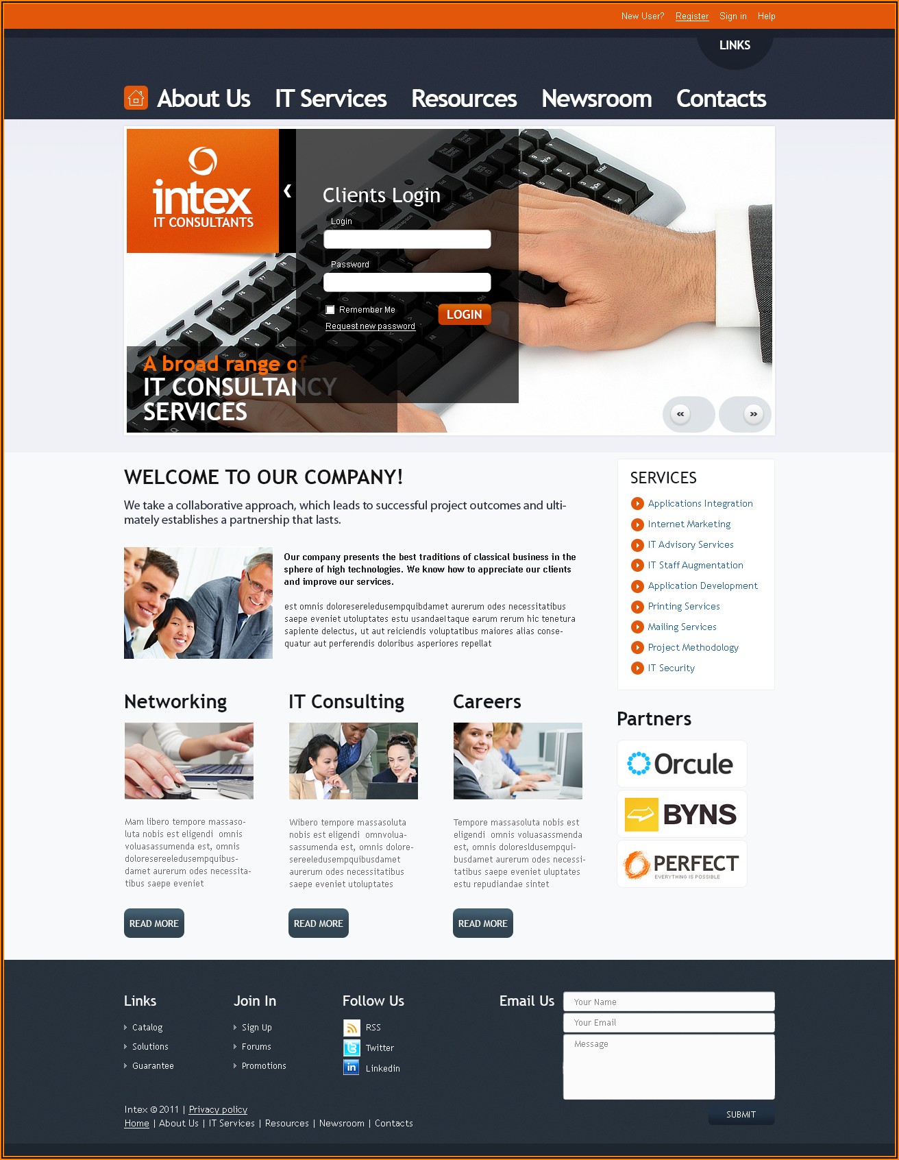 It Consulting Website Templates Free
