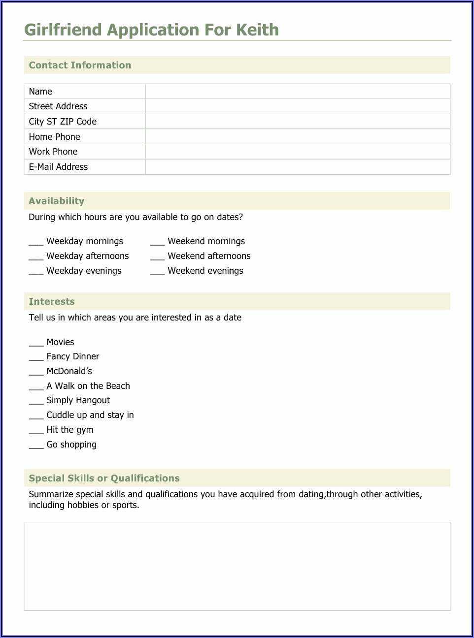 Mcdonalds Application Form Pdf Download