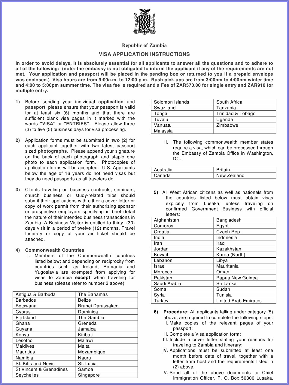 Visa Application Form For Ghana From South Africa