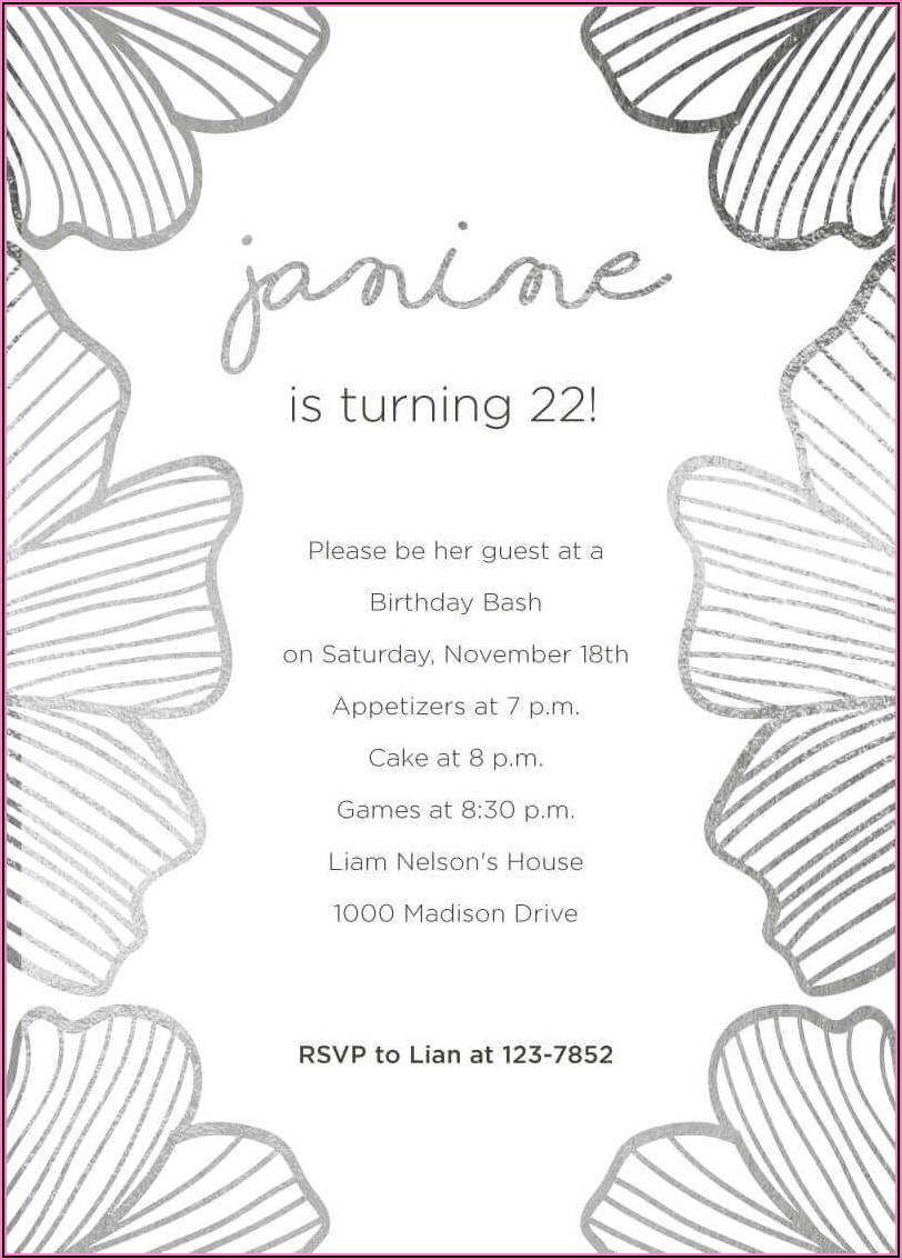 25th Birthday Invitations Online
