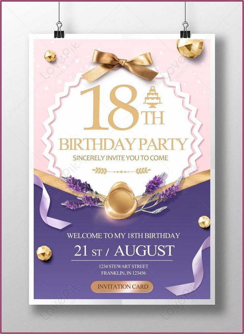 Birthday Invitation Template Free Download