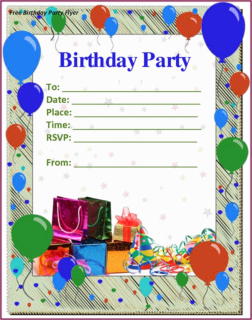 Boy Birthday Invitation Cards Free Printable