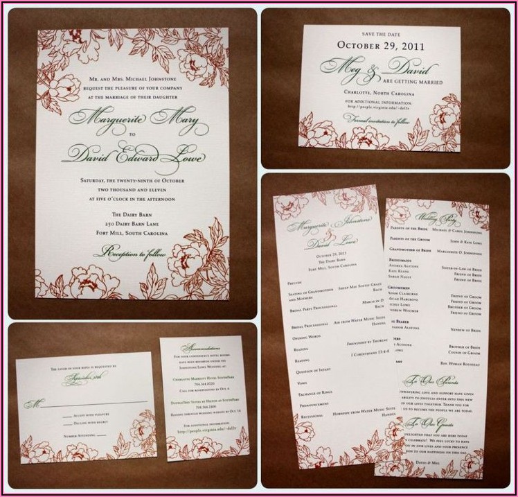 Cheap Wedding Invitations With Free Rsvp Cards