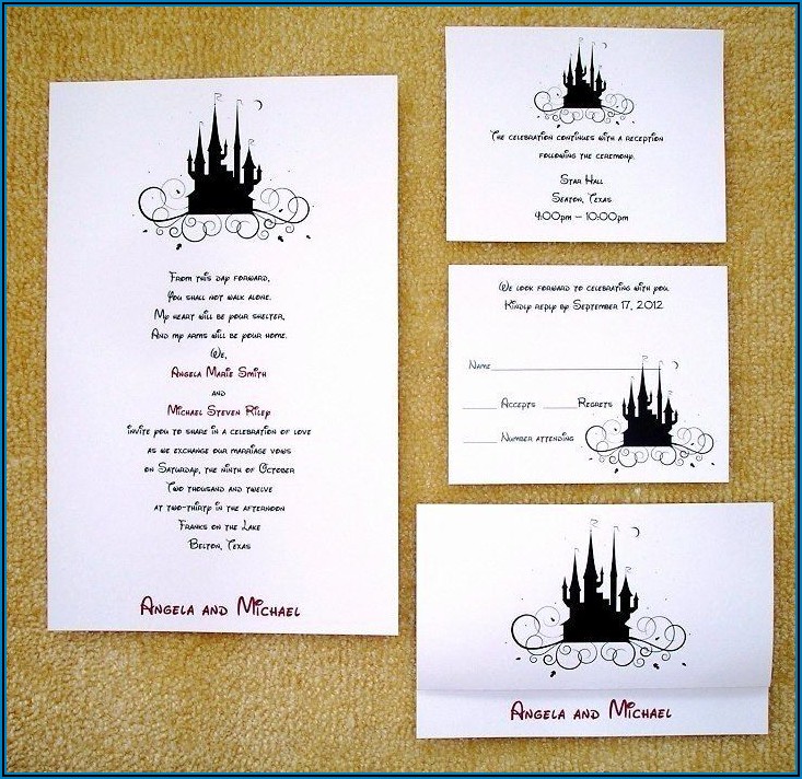 Disney Wedding Invitation Templates