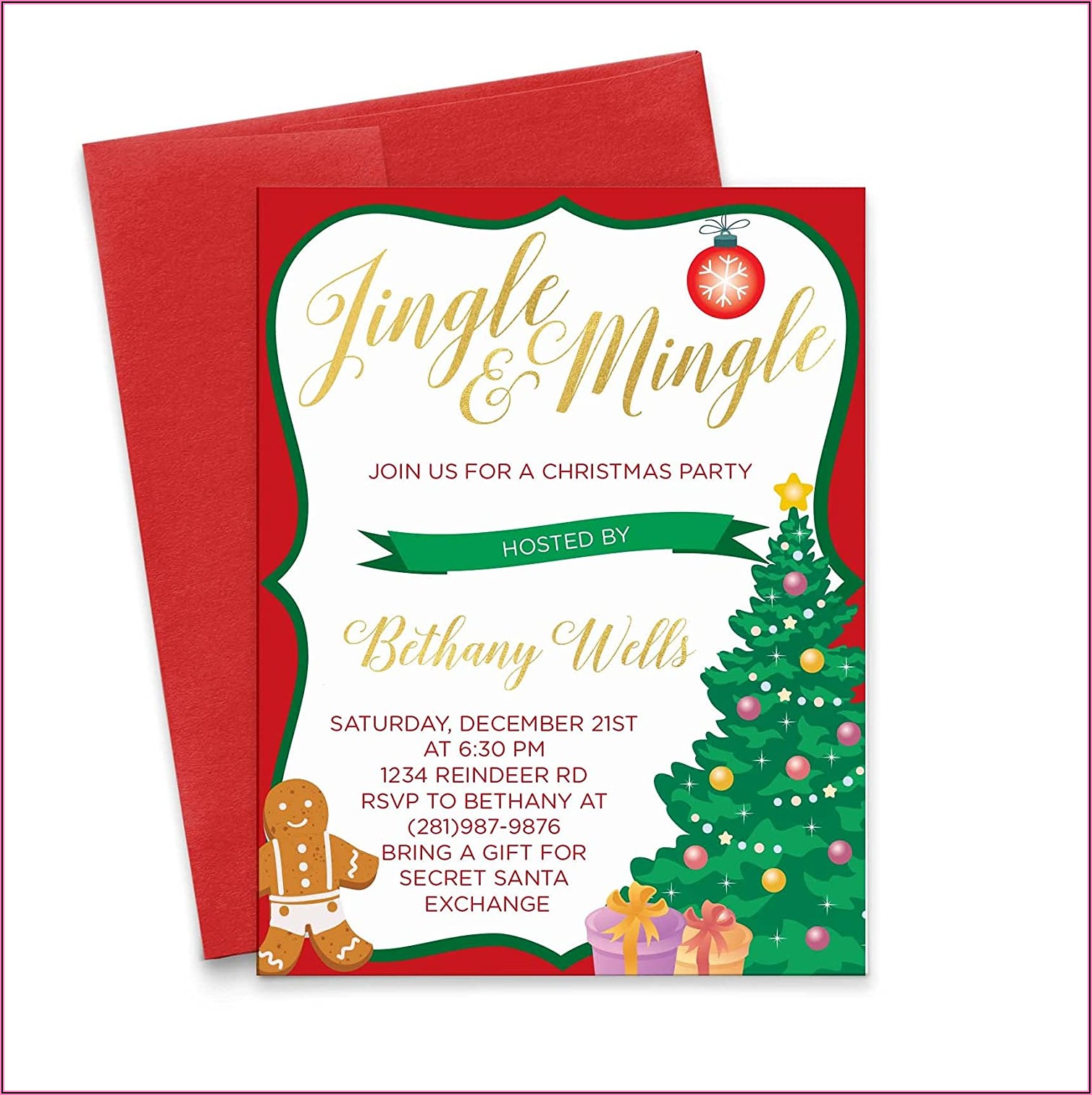 Free Jingle And Mingle Invitation Template