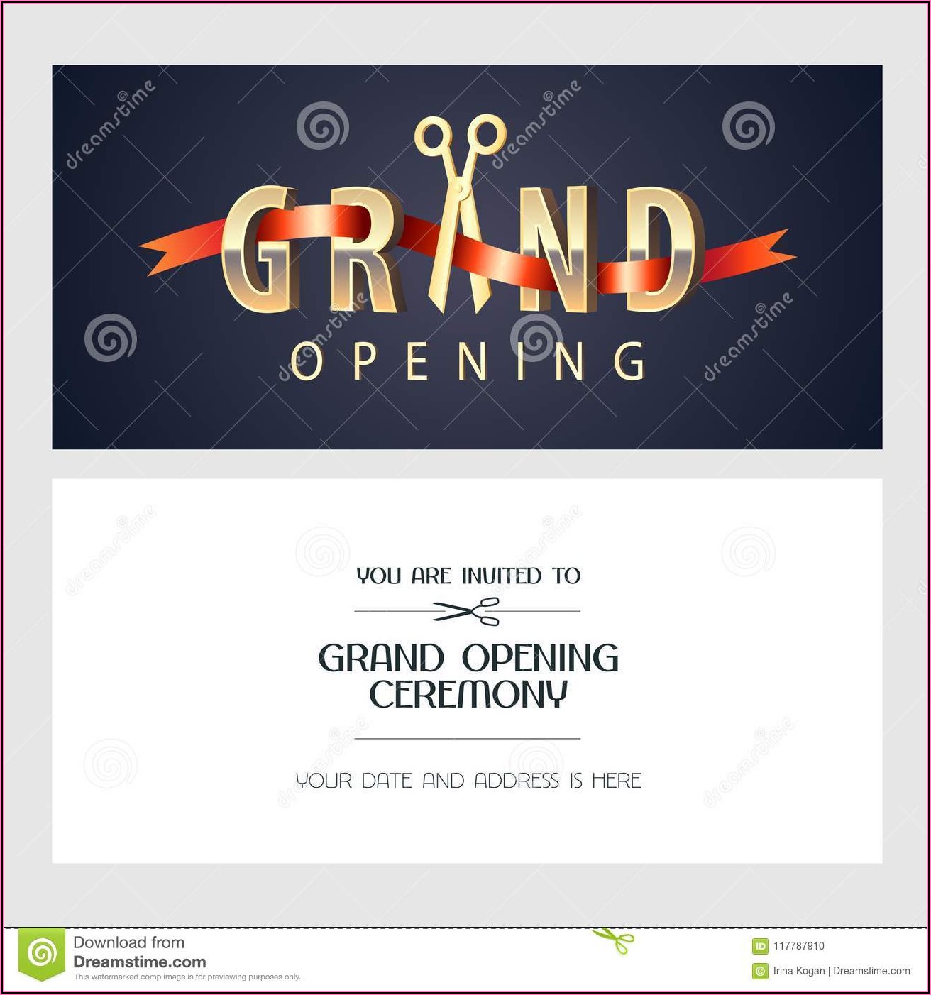 Grand Opening Invitation Card Background Png