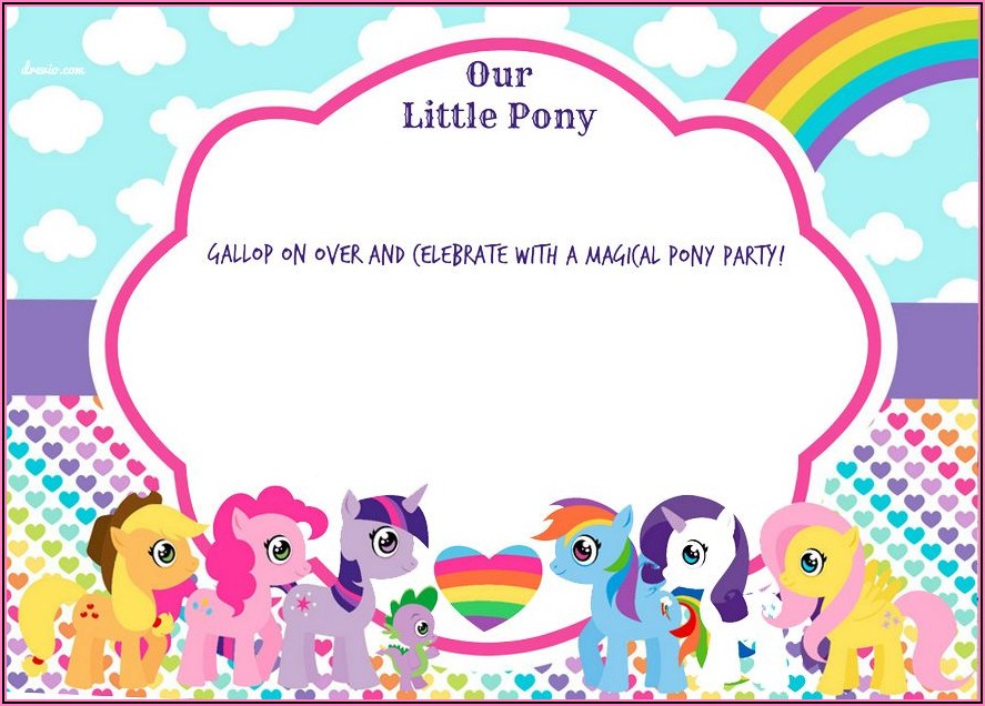 My Little Pony Invitation Template