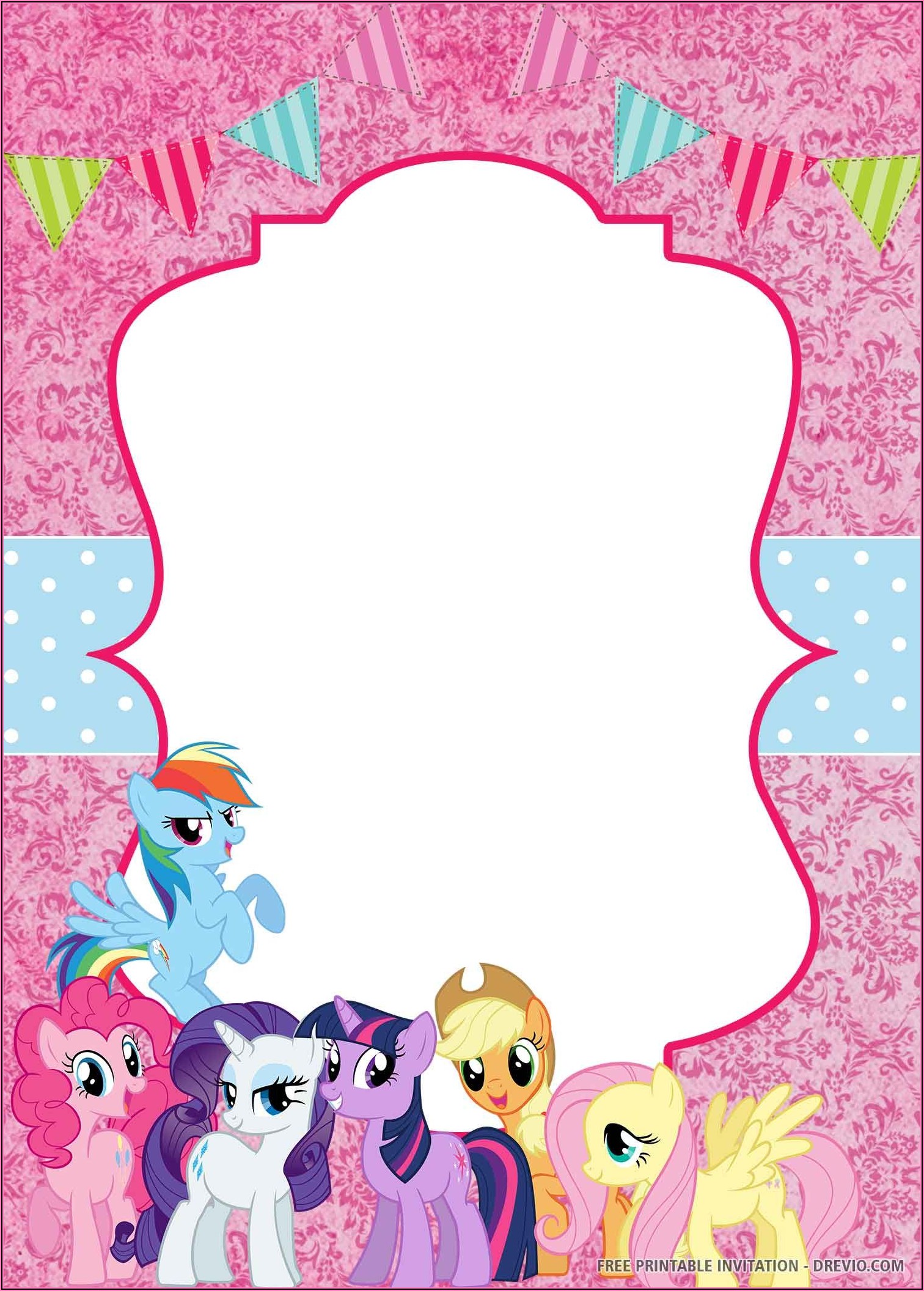 My Little Pony Party Invitations Template