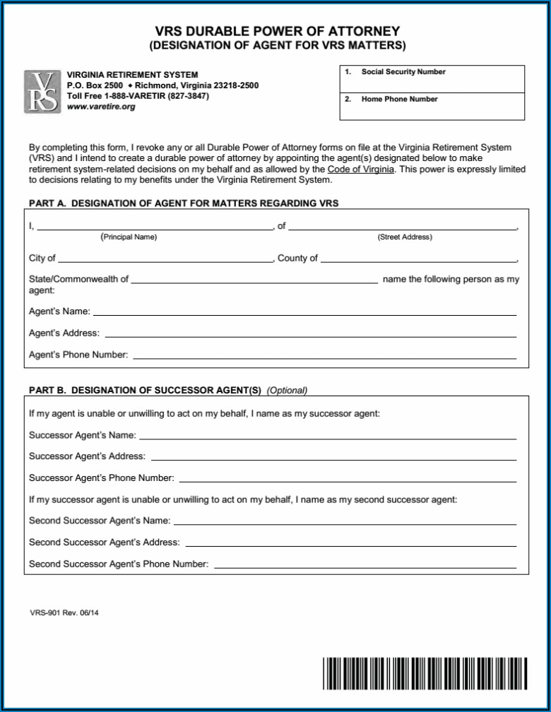 Power Of Attorney Form Virginia Free Download