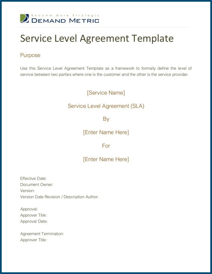 Service Agreement Template Free Download