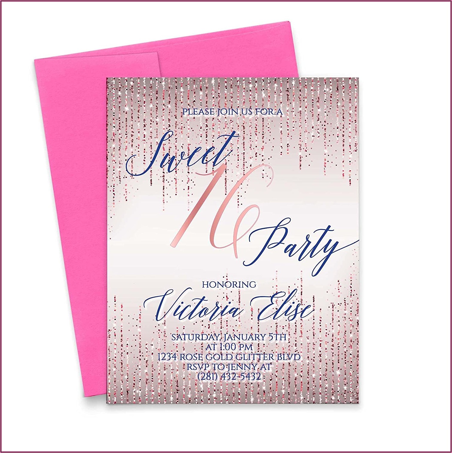 Sweet 16 Birthday Invitations With Picture