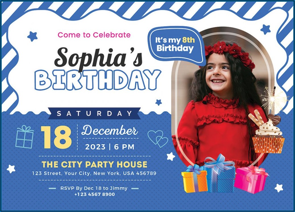 Templates For Invites To Birthday Parties