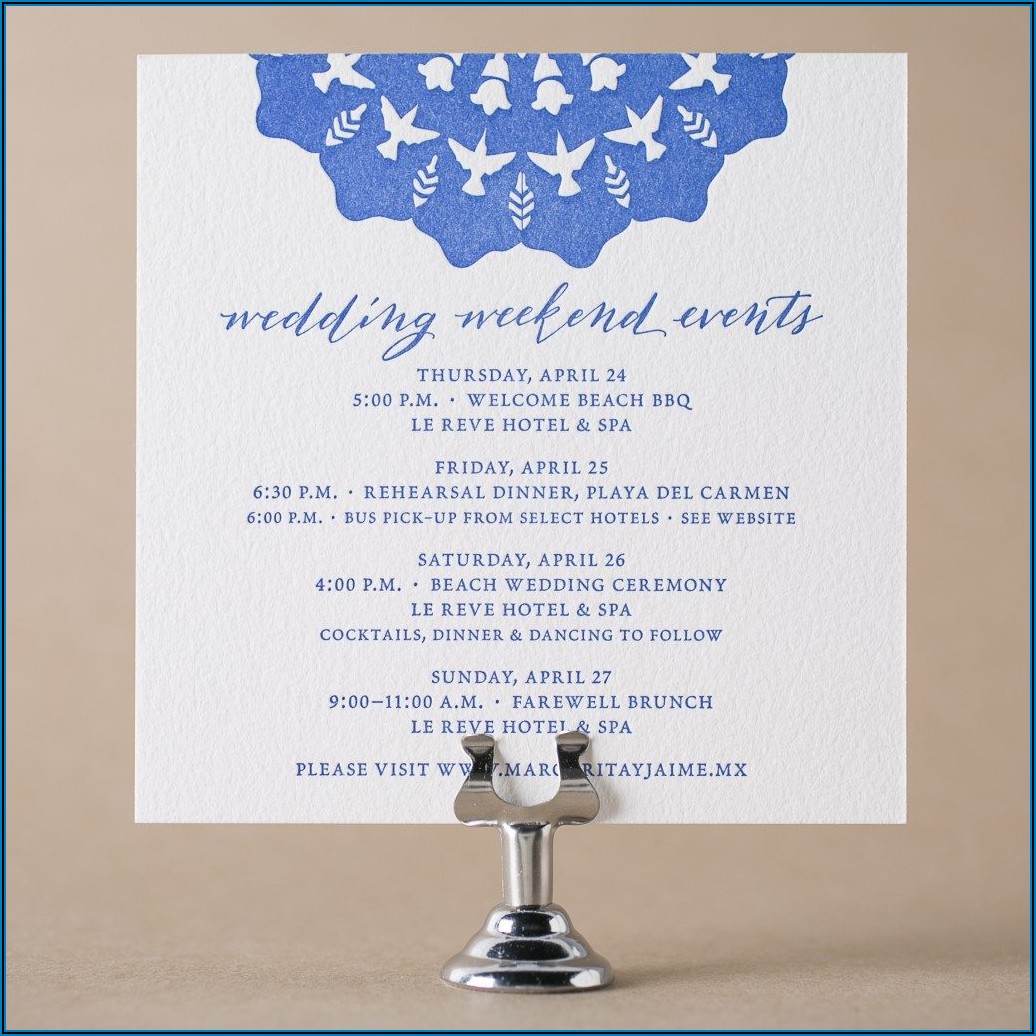 Wedding Welcome Cocktail Party Invitation Wording
