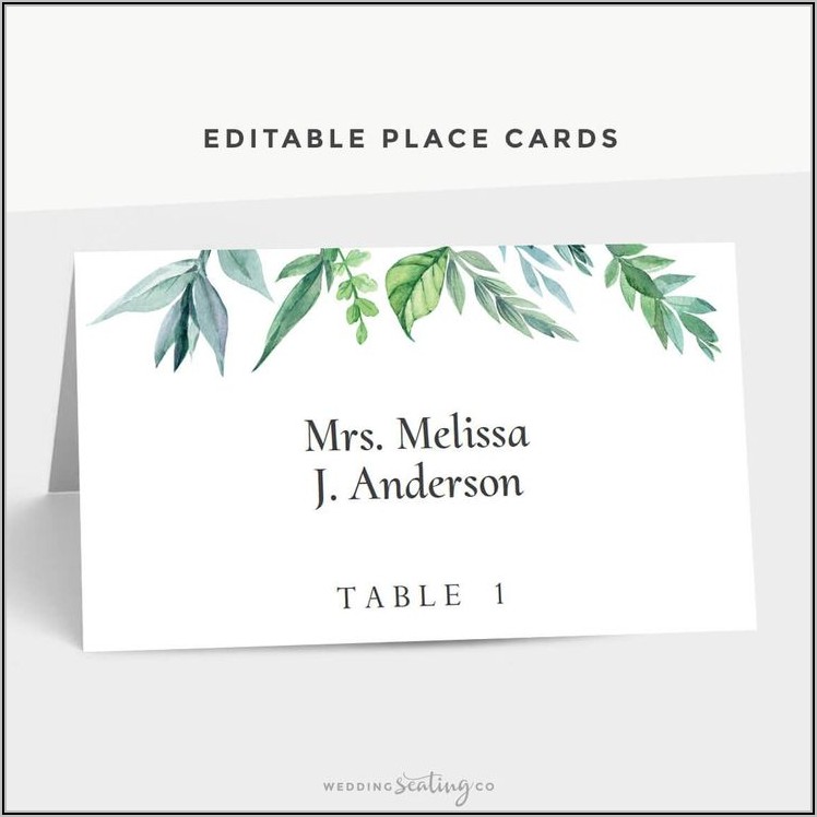 Avery Place Cards Template