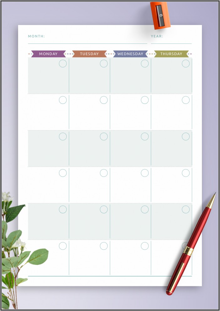 Daily Weekly Monthly Planner Template Excel