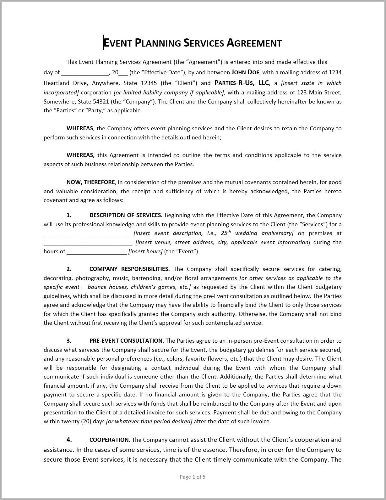 Free Fillable Rental Agreement Template