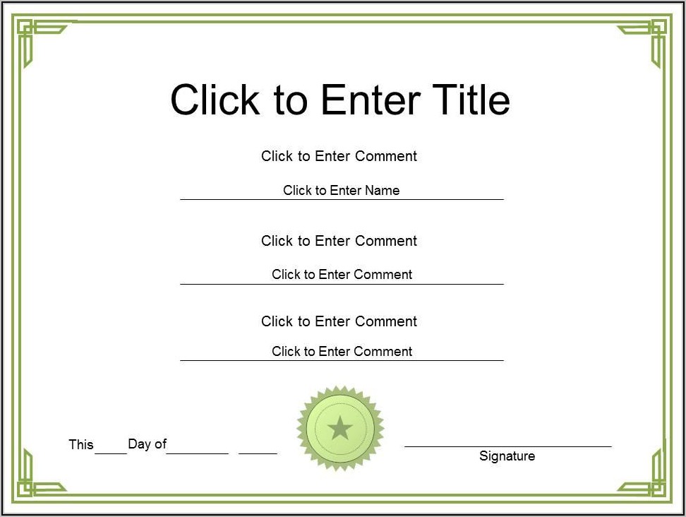 Powerpoint Template Certificate Of Appreciation