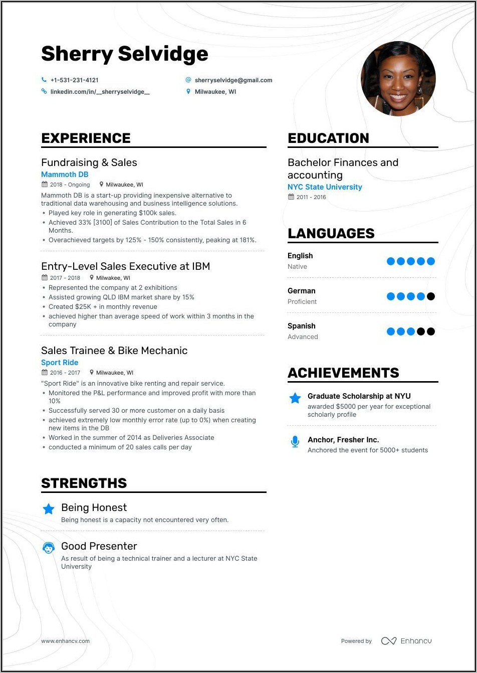 Resume Format For Sales Job Fresher