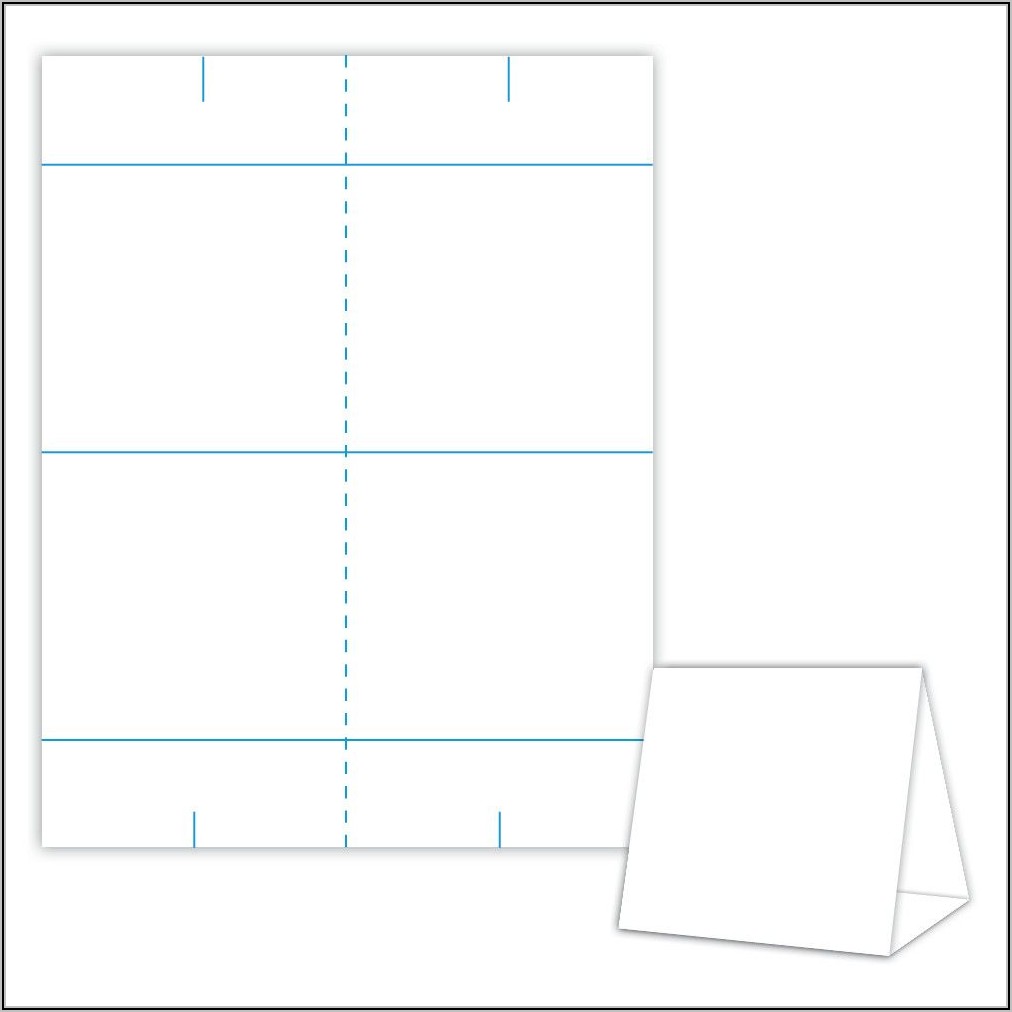 Table Tent Name Card Template